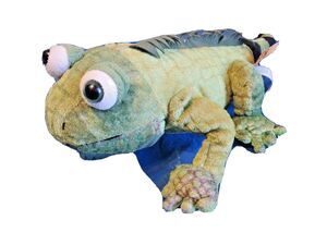 Webkins Plus Igunana Ganz Green Reptile Stuffed Animal Toy Logo  Appx 16"